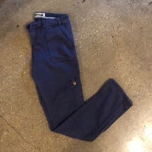 Anthropologie Navy cargo crops